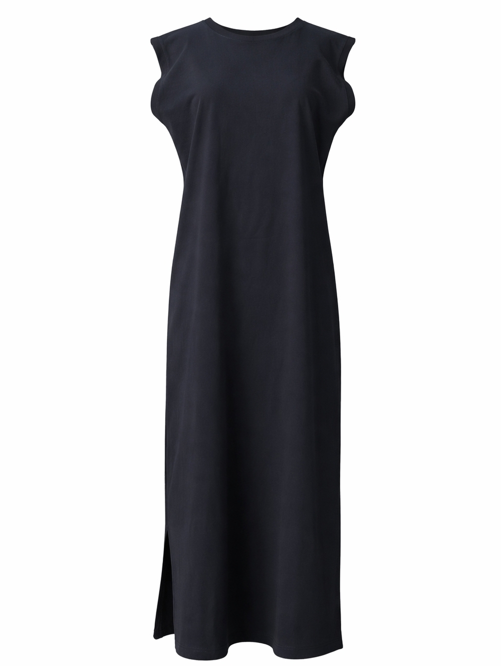 Frank & Eileen Tee Lab Maxi Dress Black Sleeveless Cotton Jersey Relaxed Fit XL